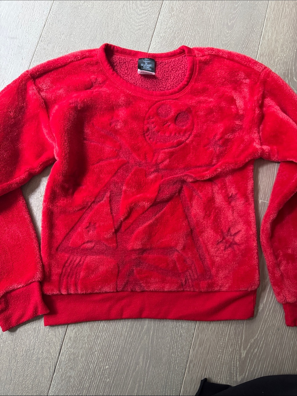 Disney Plush Crewneck Fleece in Bright Red